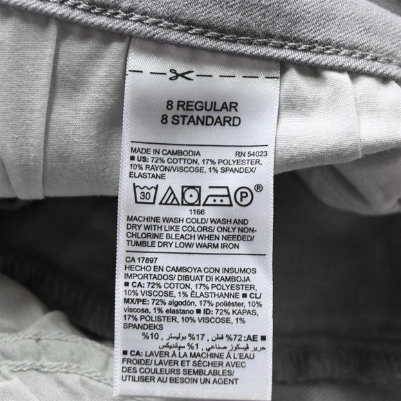 Old Navy 8 Rockstar Mid Rise‎ Skinny Gray Destroyed Stretch Denim Womens Jeans - Picture 7 of 9